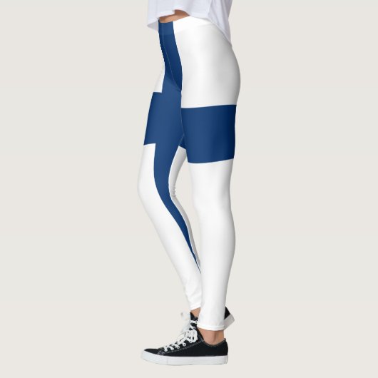 Finnische Flagge Leggings (Links)