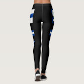 Finnische Flagge Leggings (Rückseite)