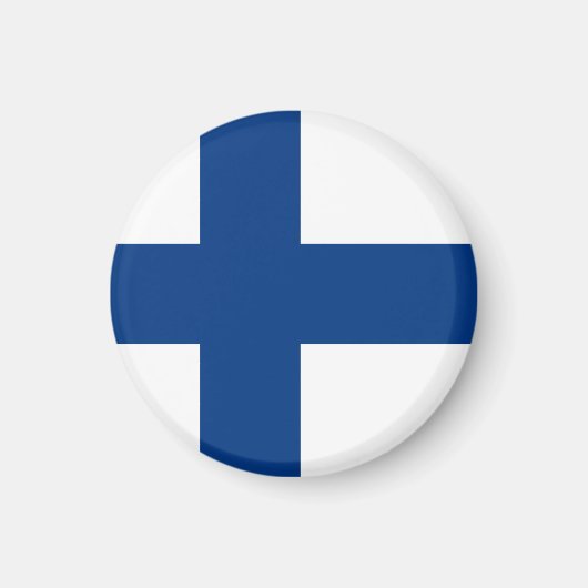 Finnische Flagge Magnet (Vorne)