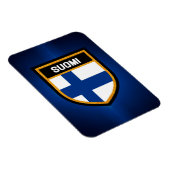 Finnische Flagge Magnet (Rechte Seite)