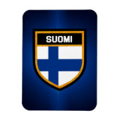 Finnische Flagge Magnet (Vertikal)
