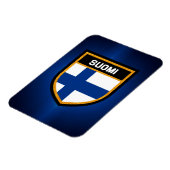 Finnische Flagge Magnet (Linke Seite)