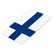 Finnische Flagge Magnet (Linke Seite)