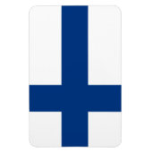 Finnische Flagge Magnet (Vertikal)