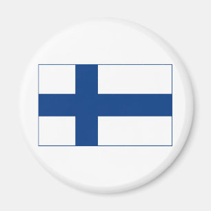 Finnische Flagge Magnet