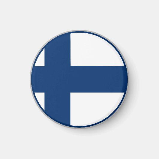 Finnische Flagge Magnet (Vorne)