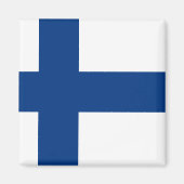 Finnische Flagge Magnet (Vorne)