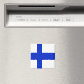 Finnische Flagge Magnet (In Situ (Geschirrspüler))