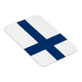 Finnische Flagge Magnet (Rechte Seite)