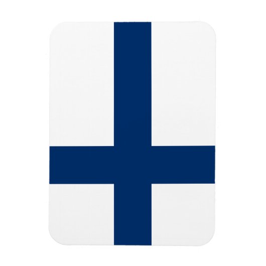 Finnische Flagge Magnet (Vertikal)