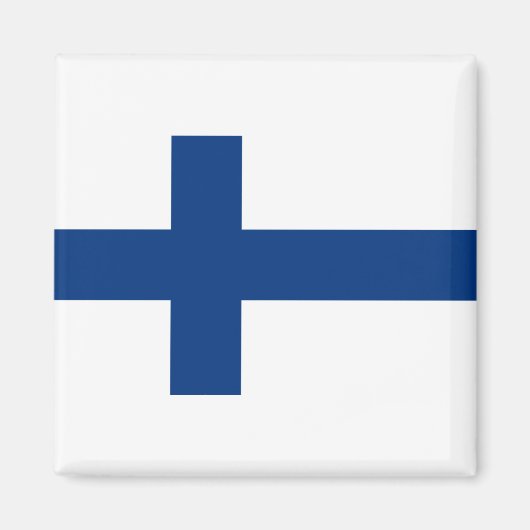 Finnische Flagge Magnet (Vorne)
