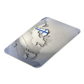 Finnische Flagge Magnet (Linke Seite)