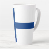 Finnische Flagge Milchtasse (Rechte Ecke)