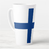 Finnische Flagge Milchtasse (Linke Ecke)