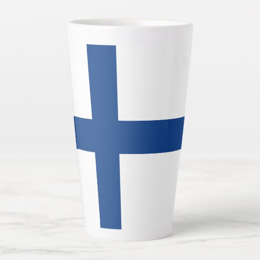 Finnische Flagge Milchtasse (Vorderseite)