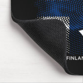 Finnische Flagge Mousepad (Ecke)