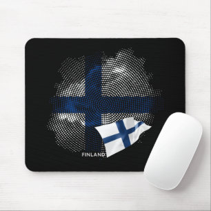 Finnische Flagge Mousepad