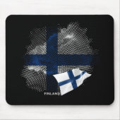 Finnische Flagge Mousepad (Vorne)