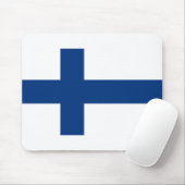 Finnische Flagge Mousepad (Mit Mouse)