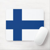 Finnische Flagge Mousepad (Mit Mouse)