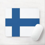 Finnische Flagge Mousepad (Mit Mouse)