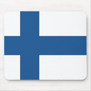 Finnische Flagge Mousepad