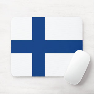 Finnische Flagge Mousepad