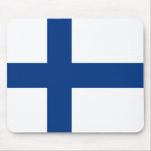 Finnische Flagge Mousepad (Vorne)