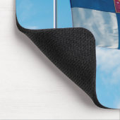 Finnische Flagge Mousepad (Ecke)