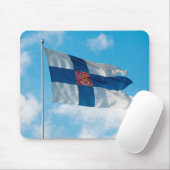 Finnische Flagge Mousepad (Mit Mouse)