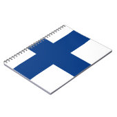 Finnische Flagge Notizblock (Linke Seite)