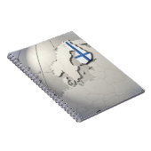 Finnische Flagge Notizblock (Rechte Seite)