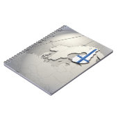 Finnische Flagge Notizblock (Linke Seite)