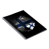 Finnische Flagge Notizblock (Rechte Seite)