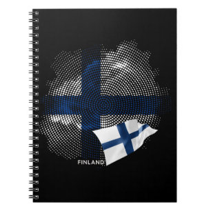 Finnische Flagge Notizblock
