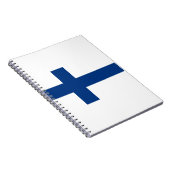 Finnische Flagge Notizblock (Rechte Seite)