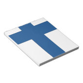 Finnische Flagge Notizblock (angewinkelt)