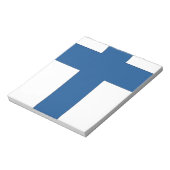 Finnische Flagge Notizblock (Rotiert)