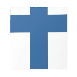 Finnische Flagge Notizblock