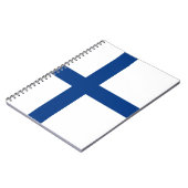 Finnische Flagge Notizblock (Linke Seite)