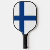 Finnische Flagge Pickleball Schläger (Vorderseite)