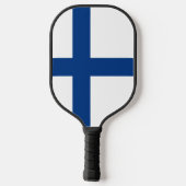 Finnische Flagge Pickleball Schläger (Rückseite)