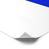 Finnische Flagge Poster (Ecke)