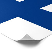 Finnische Flagge Poster (Ecke)