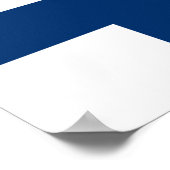 Finnische Flagge Poster (Ecke)