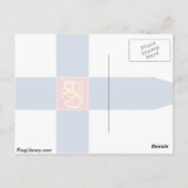 Finnische Flagge Postkarte (Rückseite)