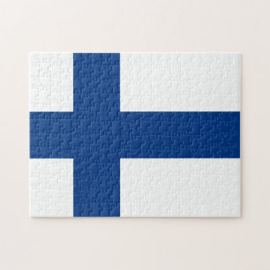 Finnische Flagge Puzzle