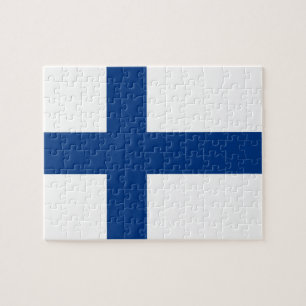 Finnische Flagge Puzzle