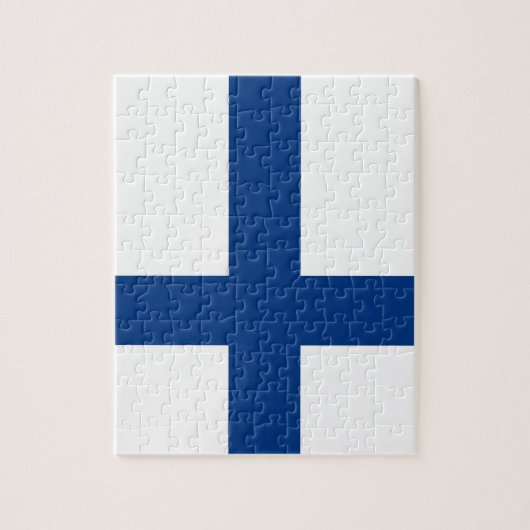 Finnische Flagge Puzzle (Vertikal)