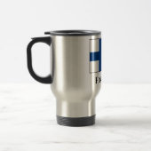 Finnische Flagge Reisebecher (Links)